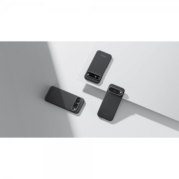 Pitaka Google Pixel 9 Pro XL Cover Ultra-Slim Case MagSafe Black/Grey Twill
