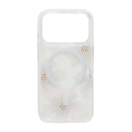 iPhone 17 Pro Max Cover med blomstret strass MagSafe Blå Lilla