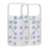 iPhone 17 Pro Max Cover med blomstret strass MagSafe Lilla