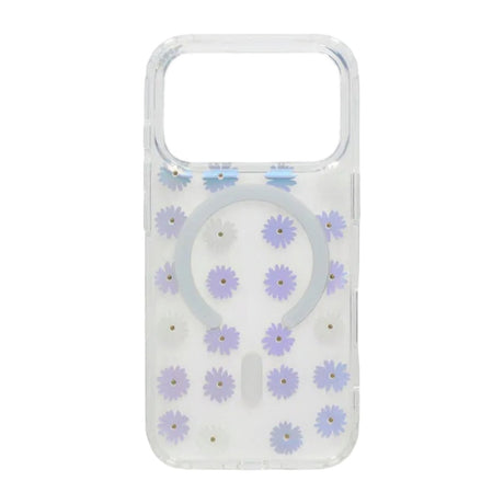iPhone 17 Pro Max Cover med blomstret strass MagSafe Lilla