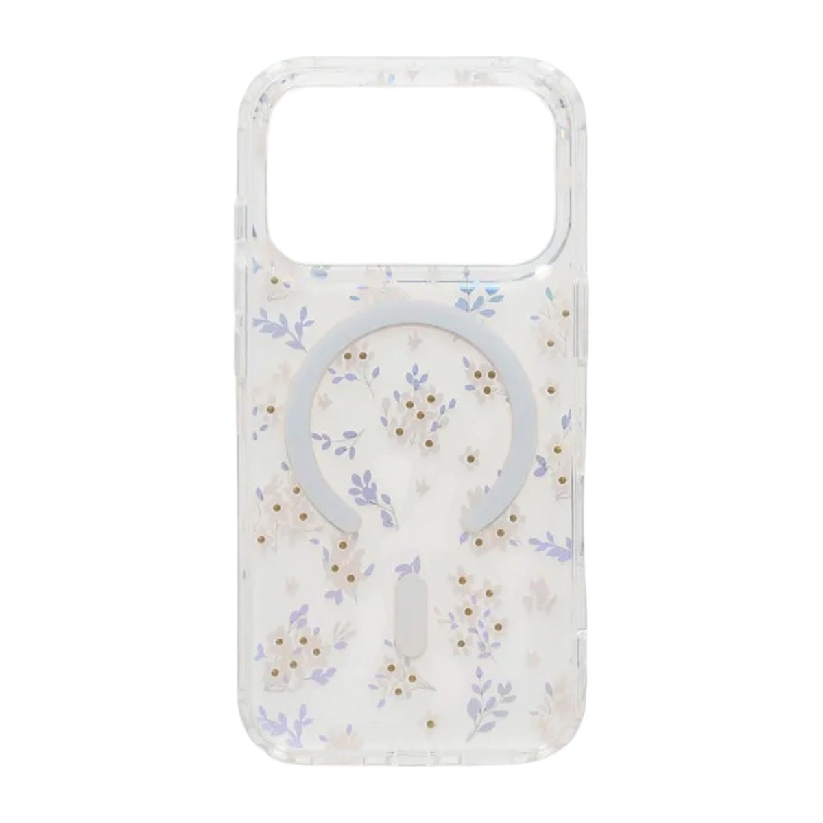 iPhone 17 Pro Cover med blomstret strass MagSafe Lyserød