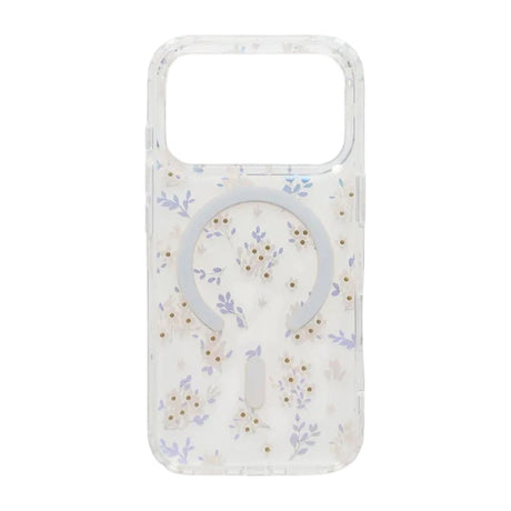 iPhone 17 Pro Cover med blomstret strass MagSafe Lyserød