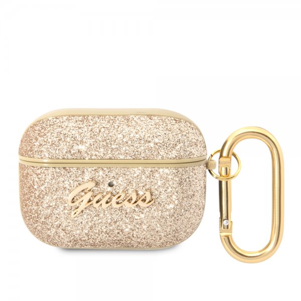 Guess AirPods Pro Cover Glitter Flakes Guld
