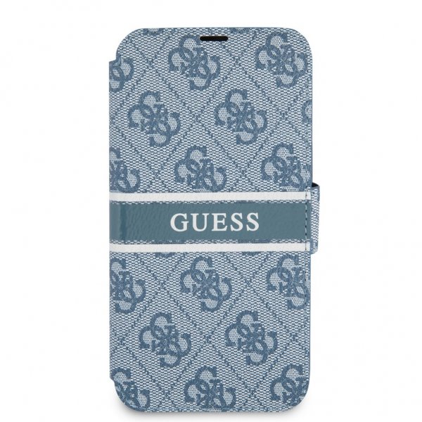 Guess iPhone 13 Pro Cover Printed Stripe Blå