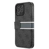 Guess iPhone 13 Pro Cover Printed Stripe Grå