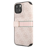 Guess iPhone 13 Etui Printed Stripe Rose