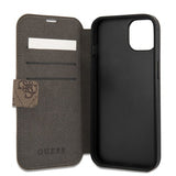 Guess iPhone 13 Mini Cover Printed Stripe Brun