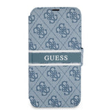 Guess iPhone 13 Pro Max Cover Printed Stripe Blå