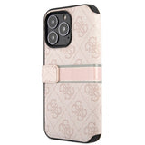 Guess iPhone 13 Pro Max Cover Printed Stripe Rosa