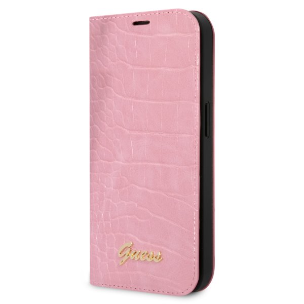 Guess iPhone 14 Pro Cover Croco Rosa