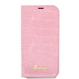 Guess iPhone 14 Pro Cover Croco Rosa