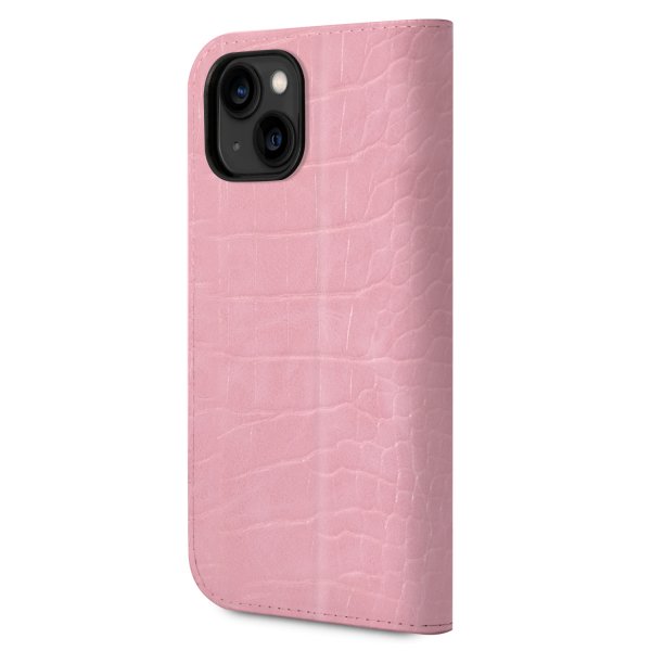 Guess iPhone 14 Cover Croco Rosa