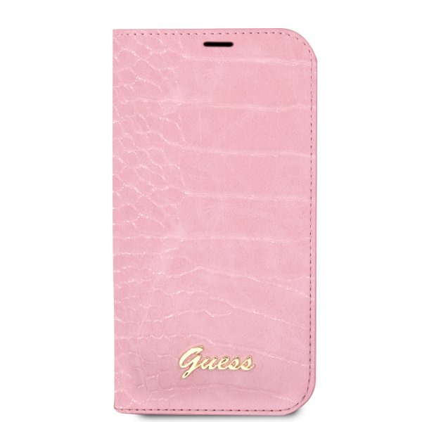 Guess iPhone 14 Cover Croco Rosa