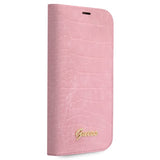 Guess iPhone 14 Pro Max Cover Croco Pink