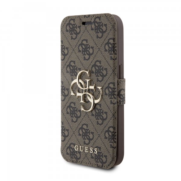 Guess iPhone 15 Pro Cover 4G Logo Brun
