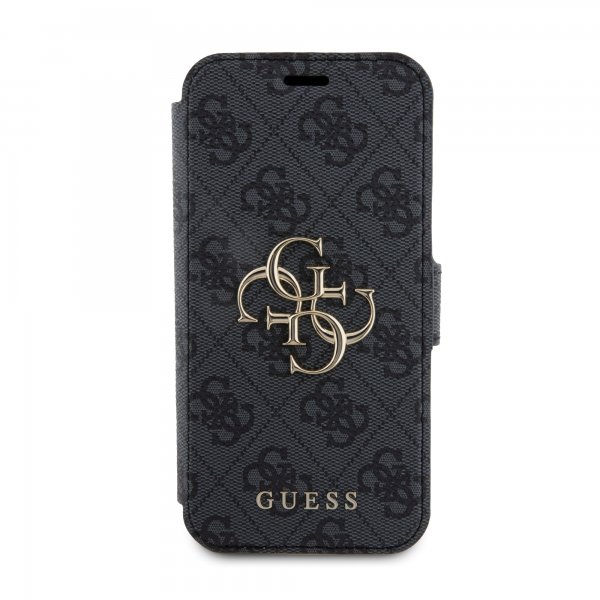Guess iPhone 15 Pro Cover 4G Logo Grå