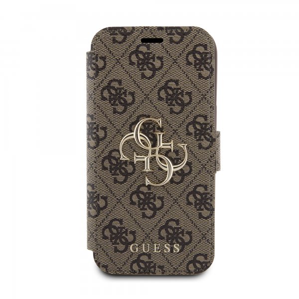 Guess iPhone 15 Cover 4G Logo Brun