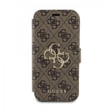 Guess iPhone 15 Cover 4G Logo Brun