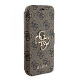 Guess iPhone 15 Cover 4G Logo Brun