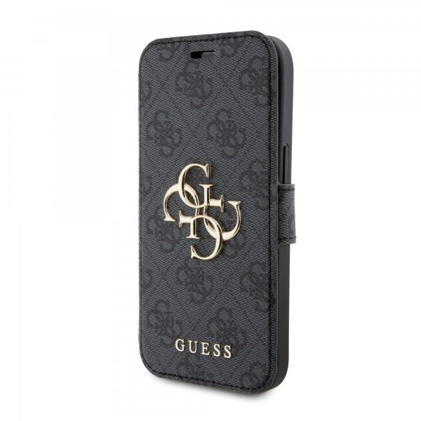 Guess iPhone 15 Plus Cover 4G Logo Grå