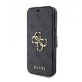 Guess iPhone 15 Plus Cover 4G Logo Grå