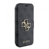 Guess iPhone 15 Plus Cover 4G Logo Grå