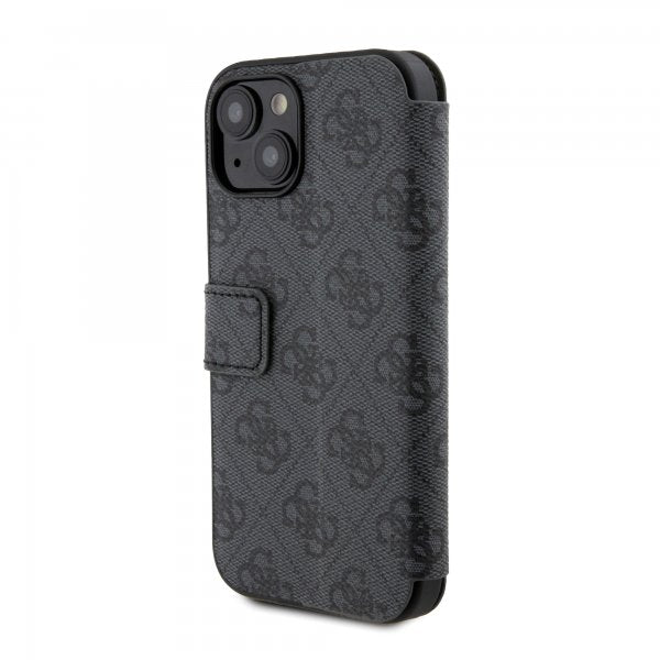 Guess iPhone 15 Plus Cover 4G Logo Grå