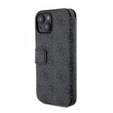 Guess iPhone 15 Plus Cover 4G Logo Grå