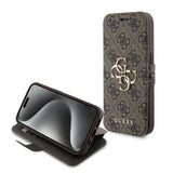 Guess iPhone 15 Pro Max Cover 4G Logo Brun