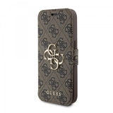 Guess iPhone 15 Pro Max Cover 4G Logo Brun