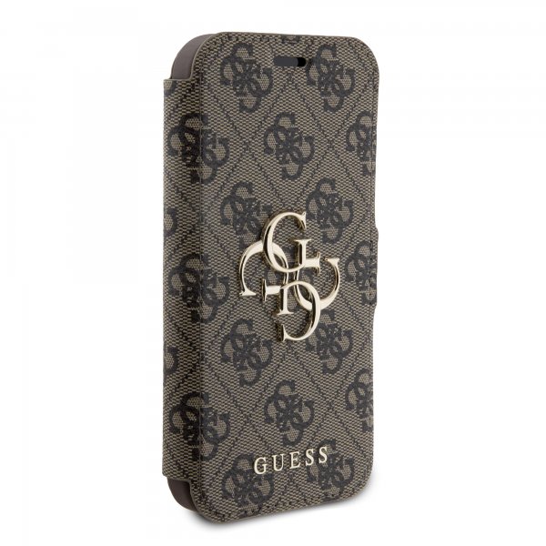 Guess iPhone 15 Pro Max Cover 4G Logo Brun