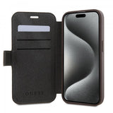 Guess iPhone 15 Pro Max Cover 4G Logo Brun