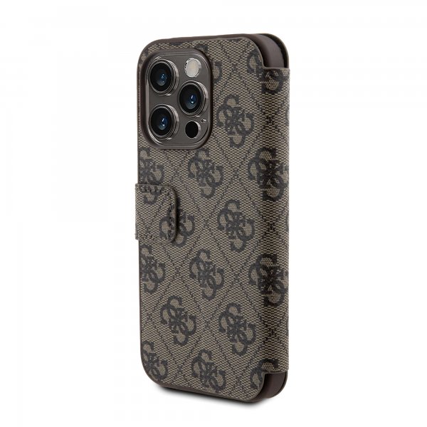 Guess iPhone 15 Pro Max Cover 4G Logo Brun