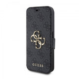 Guess iPhone 15 Pro Max Cover 4G Logo Grå