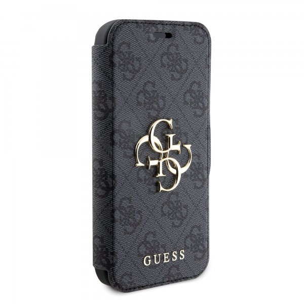 Guess iPhone 15 Pro Max Cover 4G Logo Grå