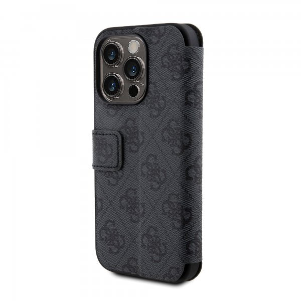 Guess iPhone 15 Pro Max Cover 4G Logo Grå