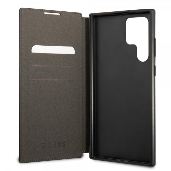 Guess Samsung Galaxy S22 Ultra Cover 4G Logo Grå