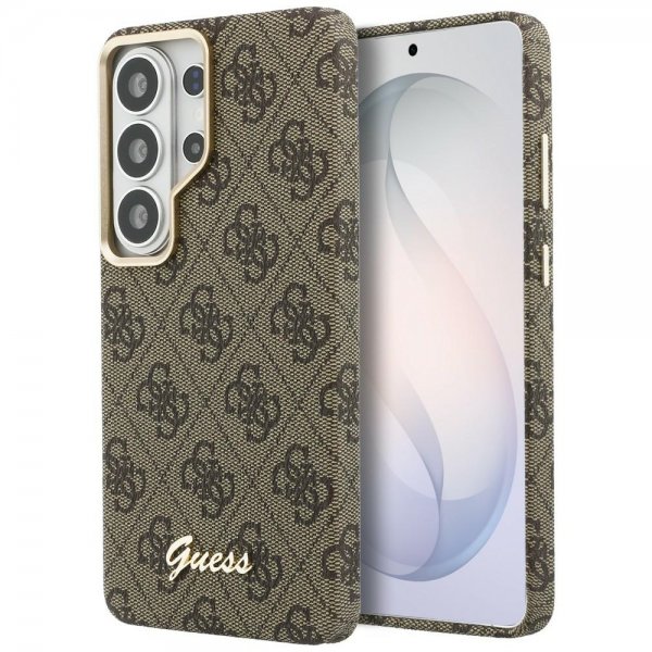Guess Samsung Galaxy S26 Ultra Cover 4G Script MagSafe Brun