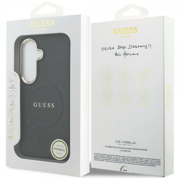 Guess Samsung Galaxy S26 Cover Saffiano Peony MagSafe Sort