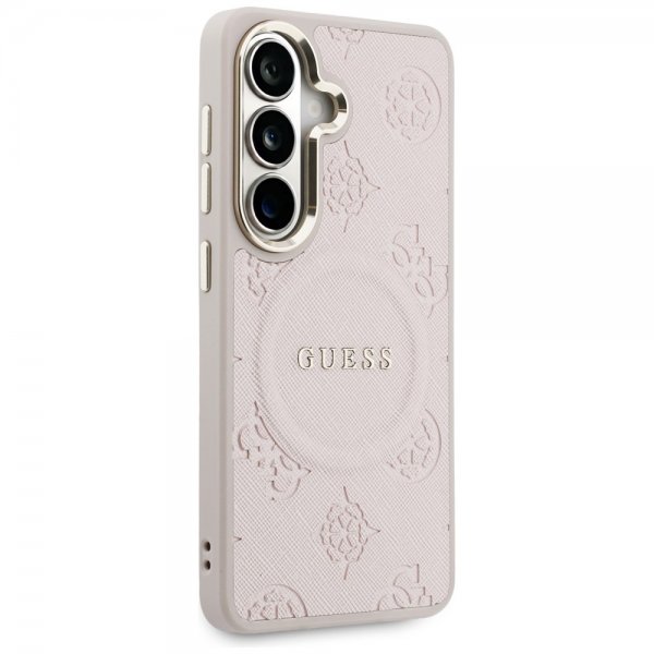Gæt Samsung Galaxy S26 Cover Saffiano Peony MagSafe Rosa
