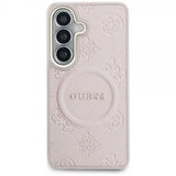 Guess Samsung Galaxy S26 Plus Cover Saffiano Peony MagSafe Lyserød