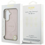Guess Samsung Galaxy S26 Plus Cover Saffiano Peony MagSafe Lyserød