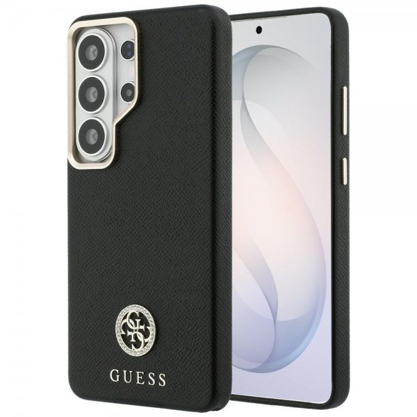 Guess Samsung Galaxy S26 Ultra Cover Rhinestone Logo MagSafe Sort