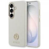 Guess Samsung Galaxy S26 Cover Rhinestone Logo MagSafe Beige