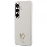 Guess Samsung Galaxy S26 Cover Rhinestone Logo MagSafe Beige