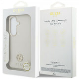 Guess Samsung Galaxy S26 Cover Rhinestone Logo MagSafe Beige