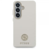 Guess Samsung Galaxy S26 Plus Cover Rhinestone Logo MagSafe Beige