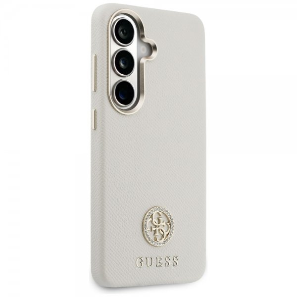 Guess Samsung Galaxy S26 Plus Cover Rhinestone Logo MagSafe Beige