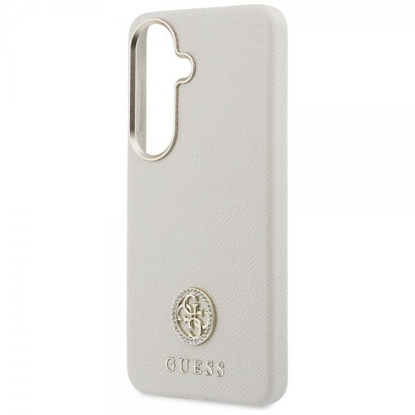 Guess Samsung Galaxy S26 Plus Cover Rhinestone Logo MagSafe Beige