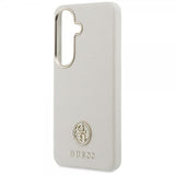 Guess Samsung Galaxy S26 Plus Cover Rhinestone Logo MagSafe Beige